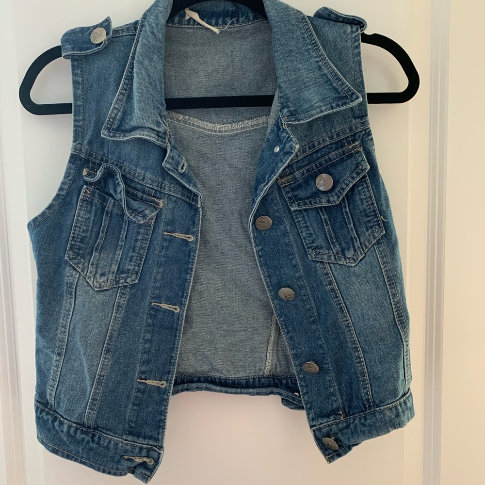 Sleeveless Denim Jacket